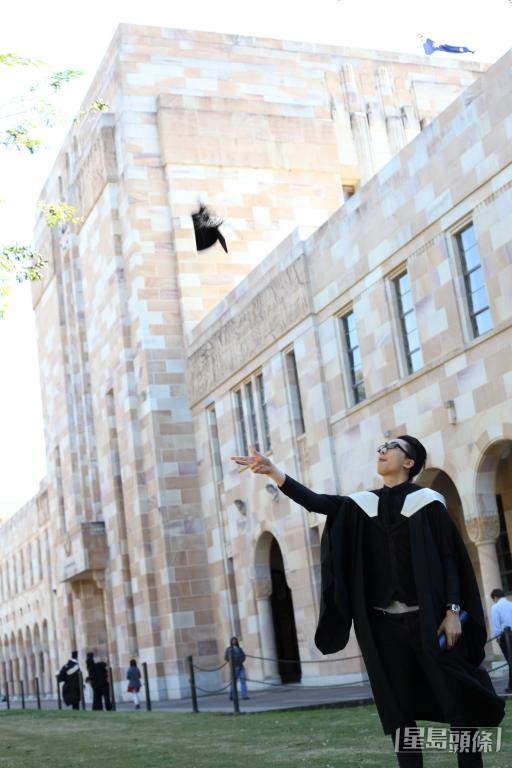 钟敬文于澳洲昆士兰大学，修读音乐治疗硕士课程。 受访者提供