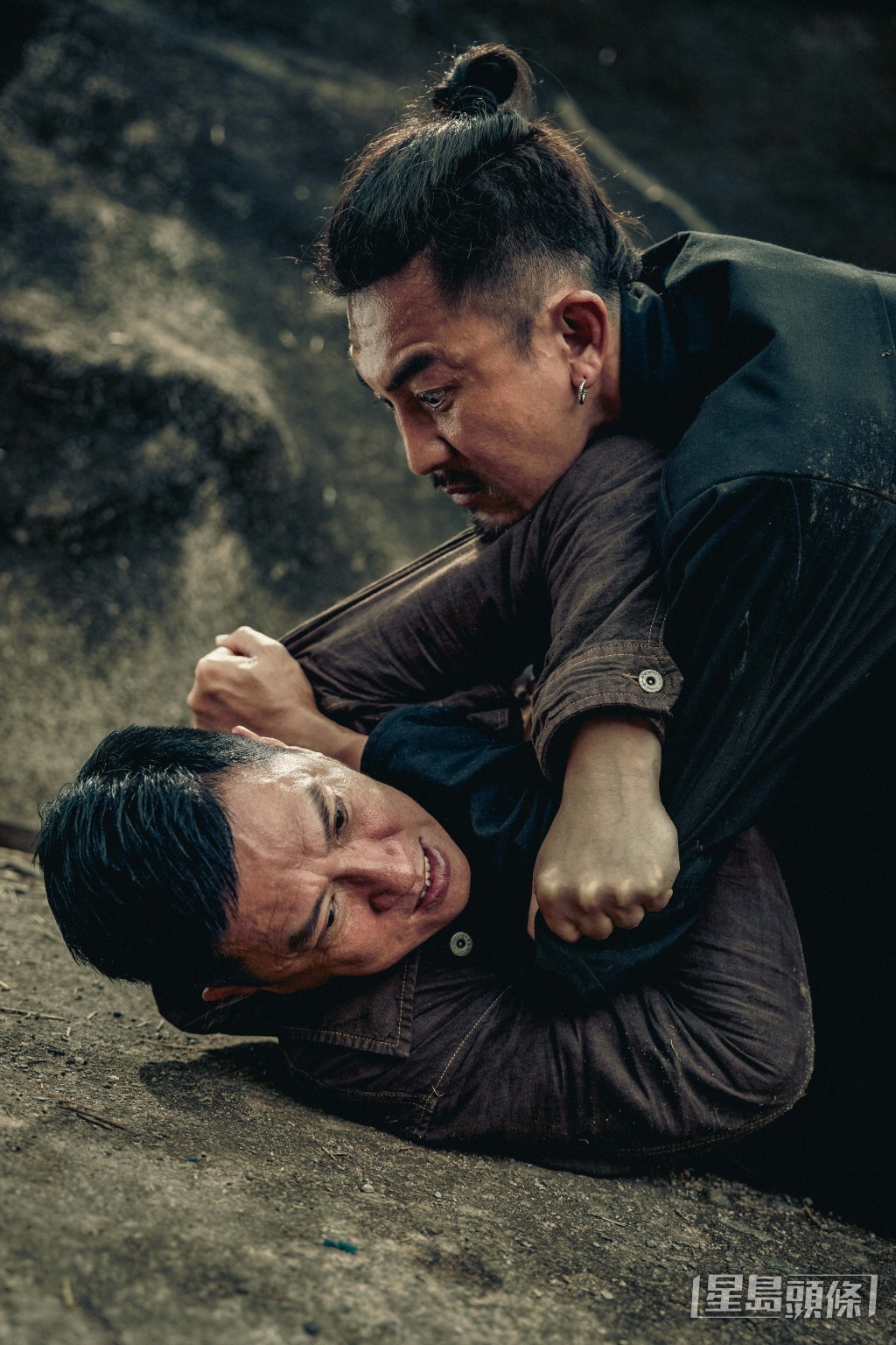 張家輝與譚俊彥在和合石的一場打鬥，他說是最辛苦的場面。