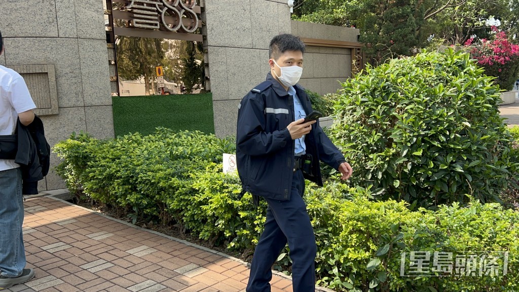 警員到場調查。楊偉亨攝