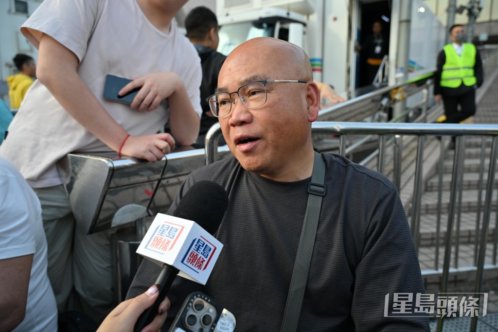 從筲箕灣過來的李先生。 從筲箕灣過來的李先生。