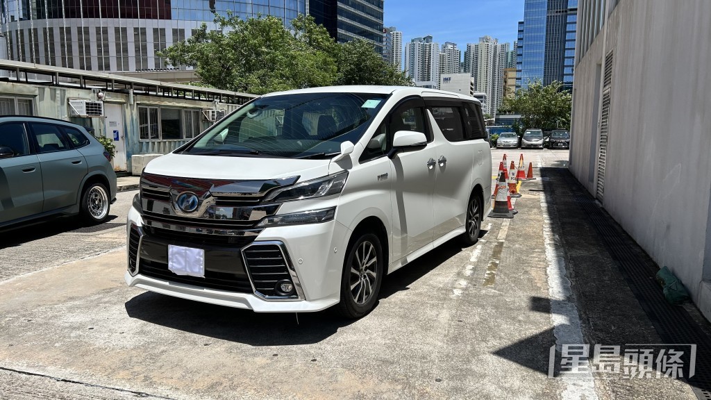 涉案豐田七人車。 涉案豐田七人車。
