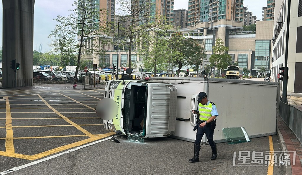 警員到場調查。林思明攝 警員到場調查。林思明攝