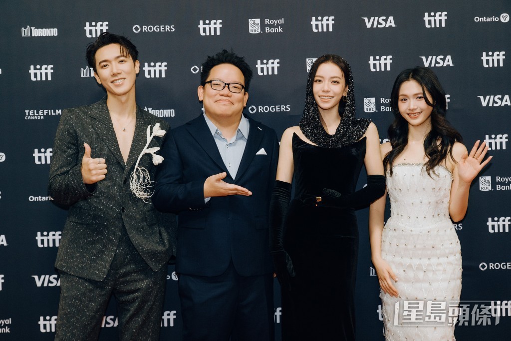 《告別的年代》邱士縉(左起)、導演楊毅恆、宋芸樺、蕭莉璇。 《告別的年代》邱士縉(左起)、導演楊毅恆、宋芸樺、蕭莉璇。
