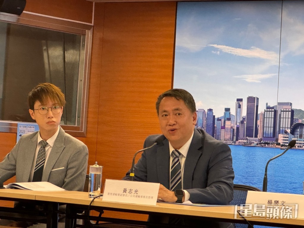 署理運輸署副署長黃志光。 署理運輸署副署長黃志光。