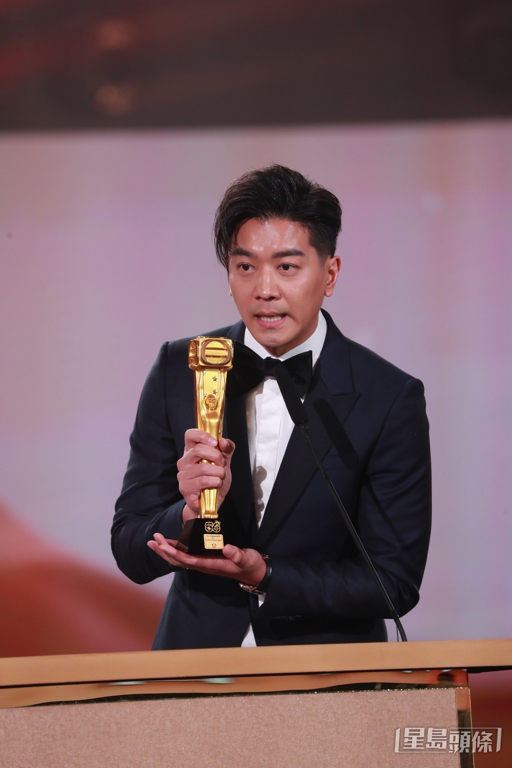 黎諾懿在台上亦特別多謝與他合作主持的四位女星李佳芯、劉穎鏇、高海寧、黃翠如。