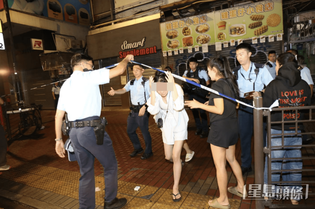 警方在現場拉起封鎖線調查。黎志偉攝