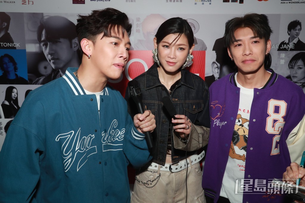 MC张天赋、陈蕾与洪嘉豪昨晚参与一个慈善音乐会演出。