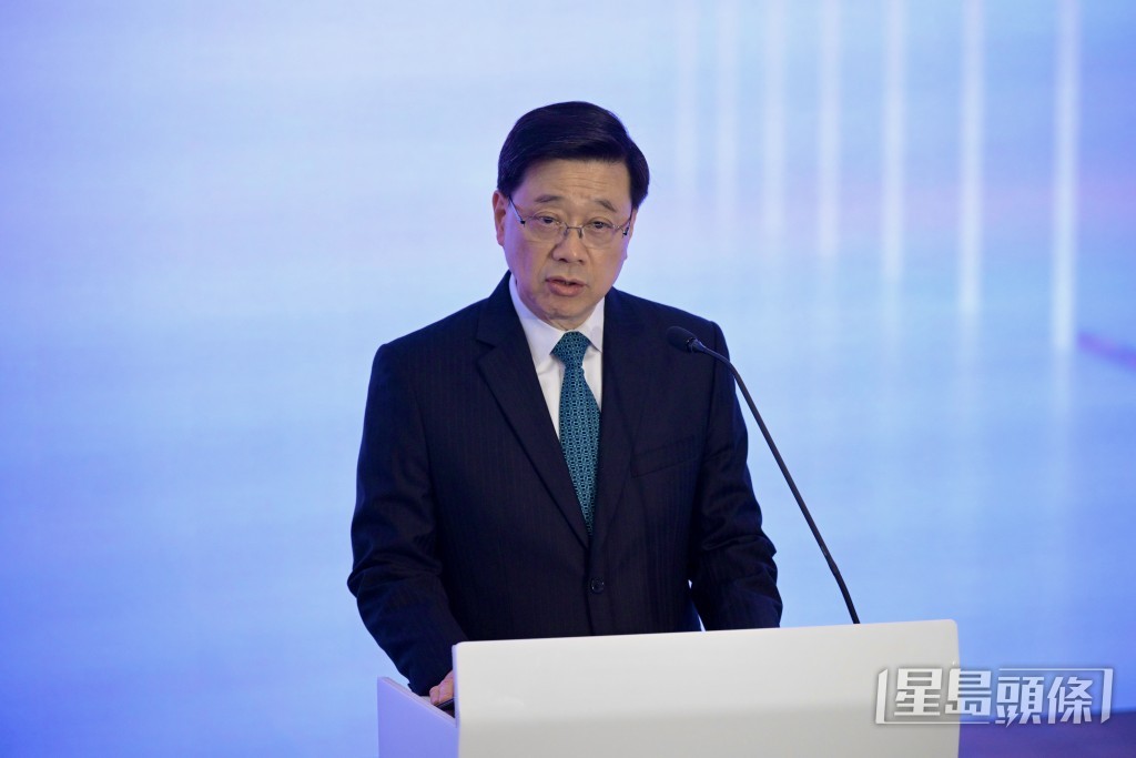 行政長官李家超。蘇正謙攝 行政長官李家超。蘇正謙攝