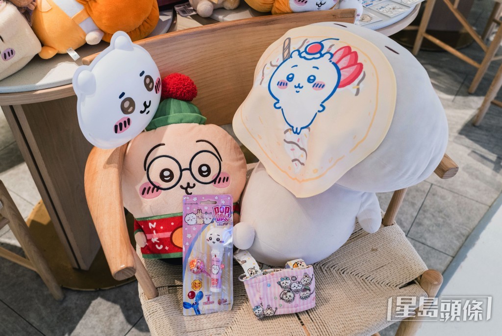 Chiikawa公仔及周邊產品。汪旭峰攝 Chiikawa公仔及周邊產品。汪旭峰攝