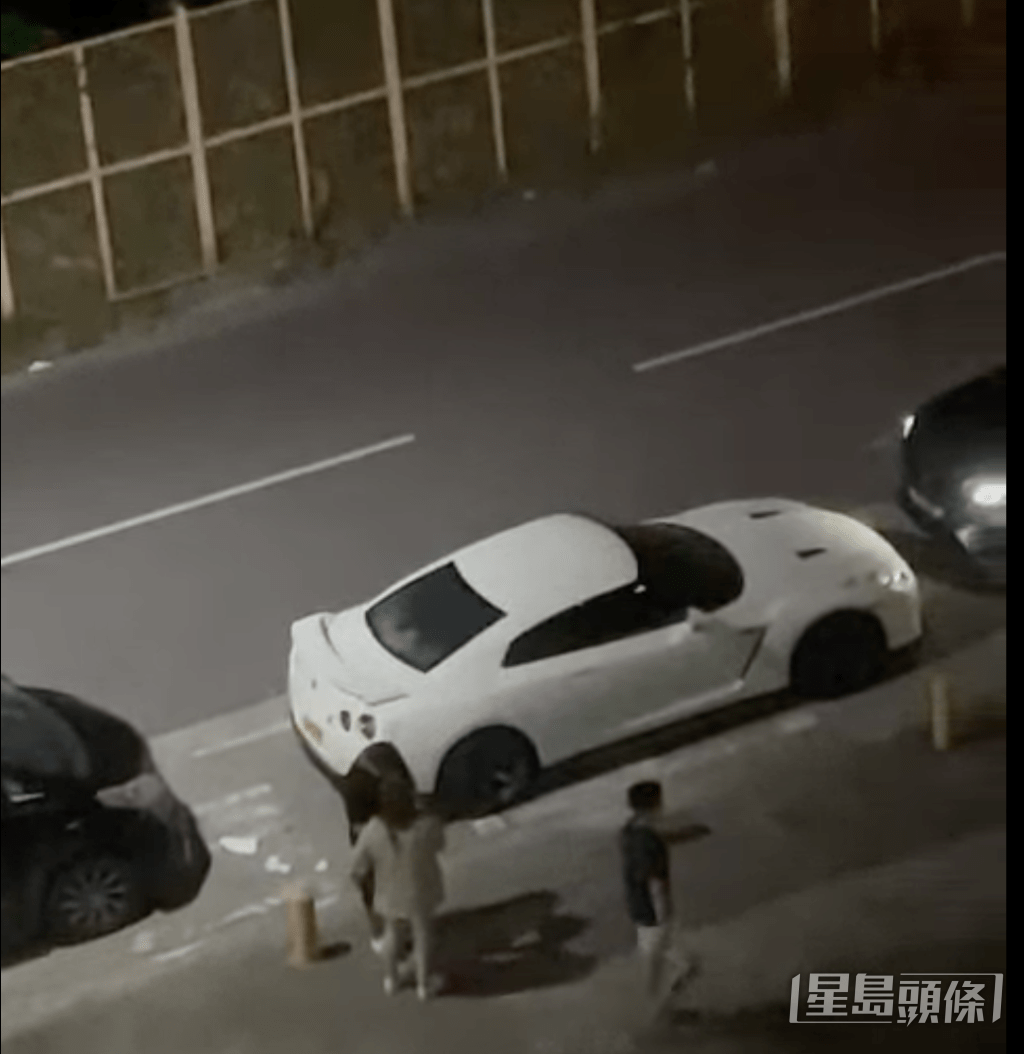 各人事後上車離去。網上片段截圖