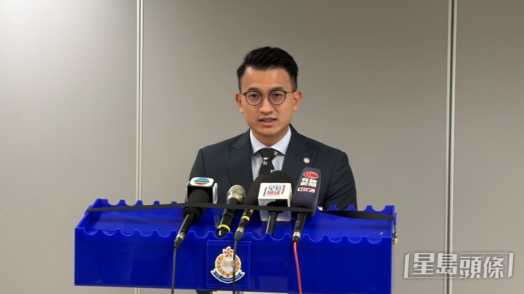 警方屯門警區刑事調查隊督察朱榕輝講述案情。劉漢權攝