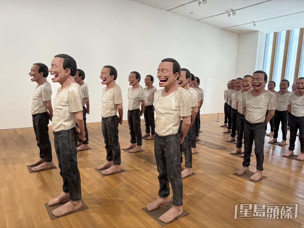 岳敏君《西元2000年》。 岳敏君《西元2000年》。