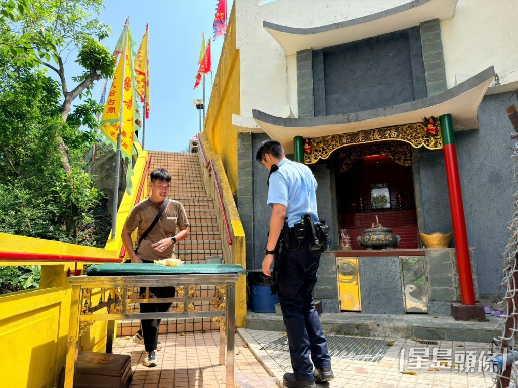 警員到場調查。梁國峰攝