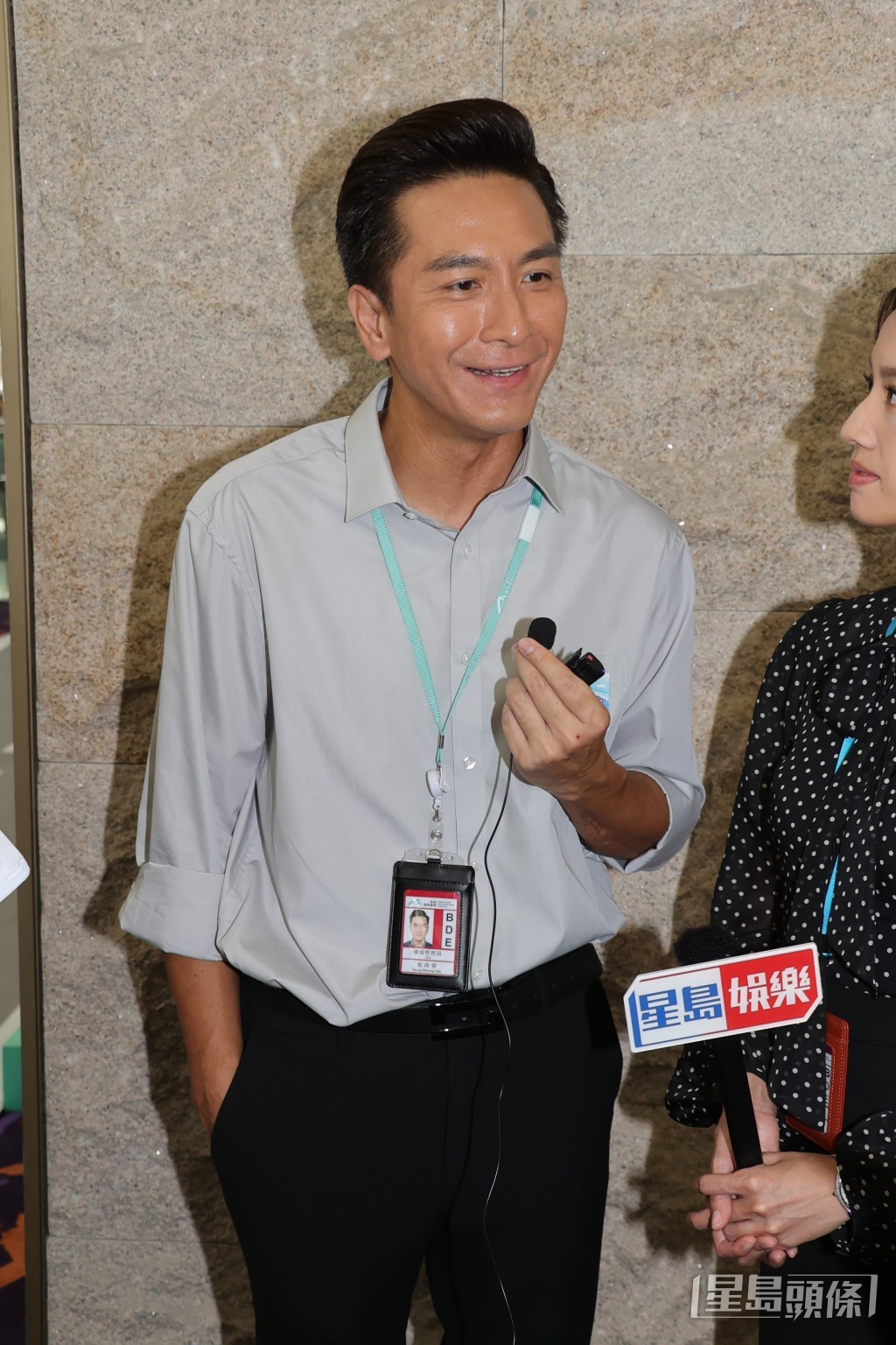 馬國明否認拍劇押後與湯洛雯婚期。 馬國明否認拍劇押後與湯洛雯婚期。