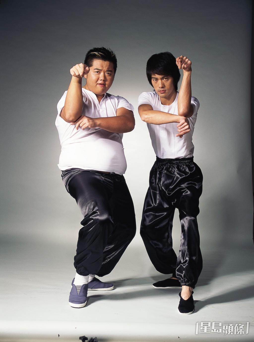 小龍跟肥仔聰合作《少林足球》演師兄弟，因而成為好兄弟。