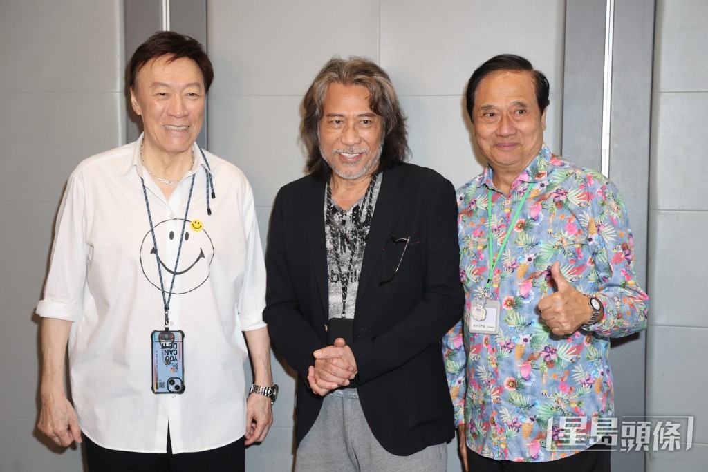 陳欣健、夏韶聲與葉尚華聚首一堂。 陳欣健、夏韶聲與葉尚華聚首一堂。