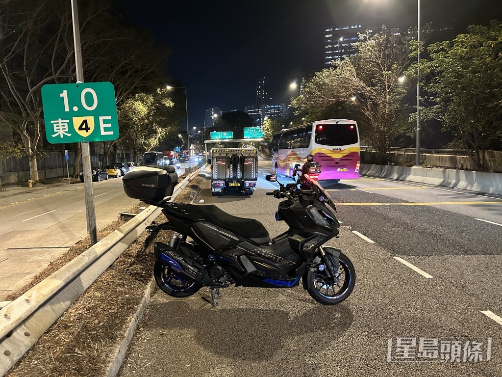涉事電單車。曾志恆攝