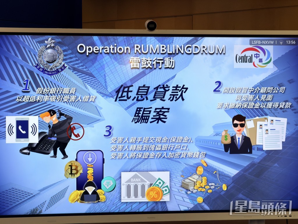 低息贷款行骗手法。梁国峰摄