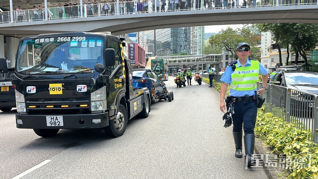 警員到場調查。林思明攝