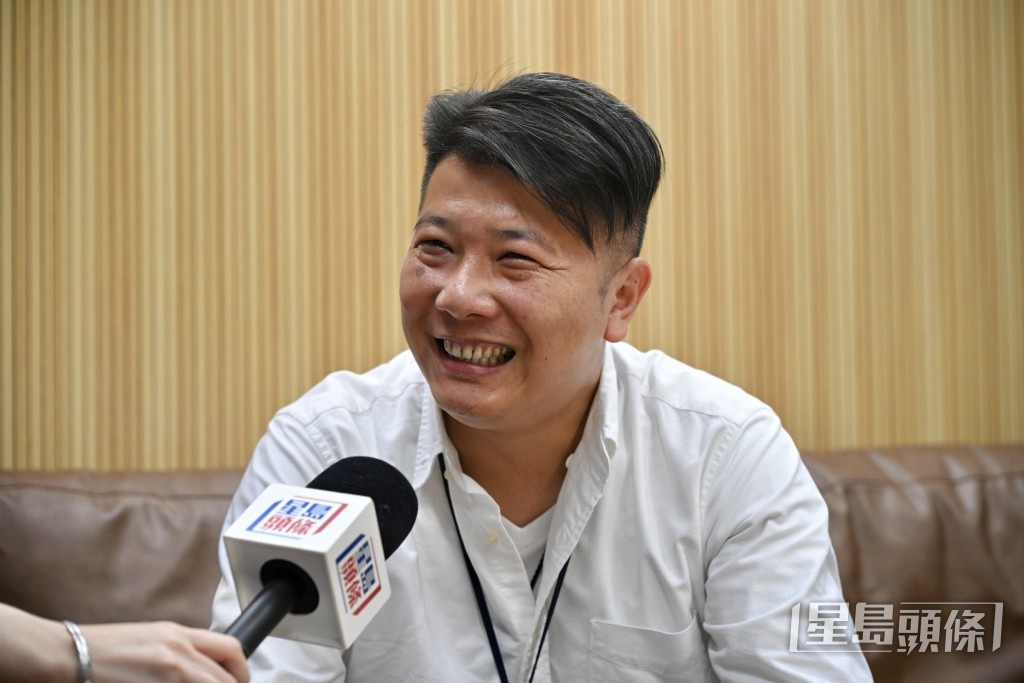 蔡家駿指「小學時作文寫下的志願，就是當一名警察」。蘇正謙攝