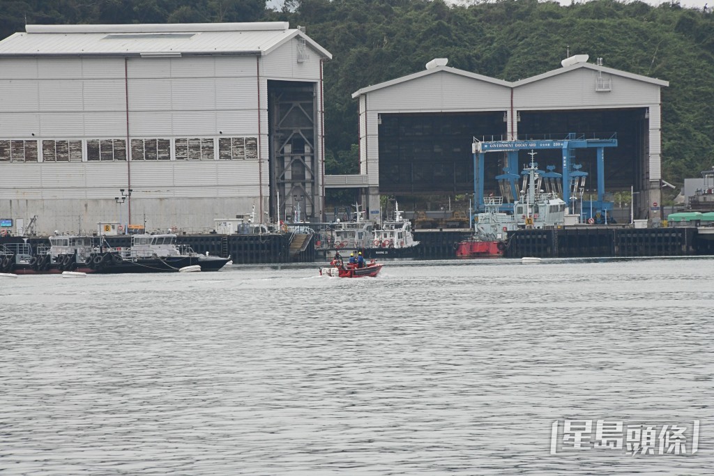 現場為昂船洲政府船塢。梁國峰攝