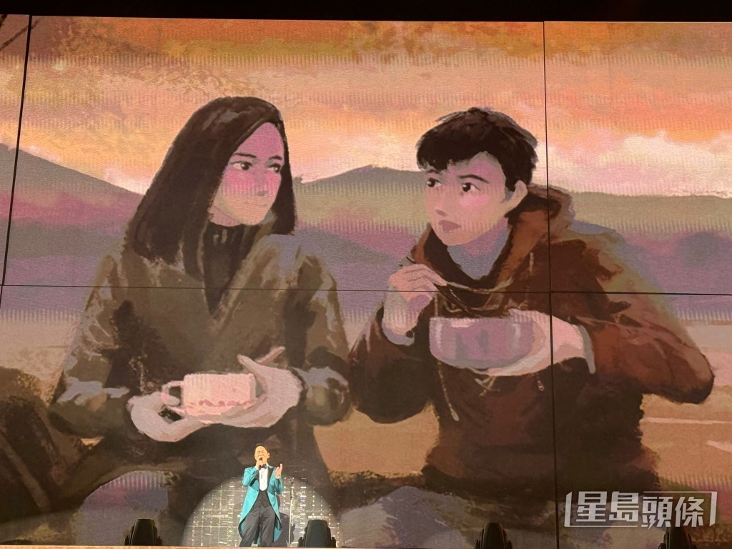 花心思製作出一些動畫配合他演唱一曲「如果可以再見你」。