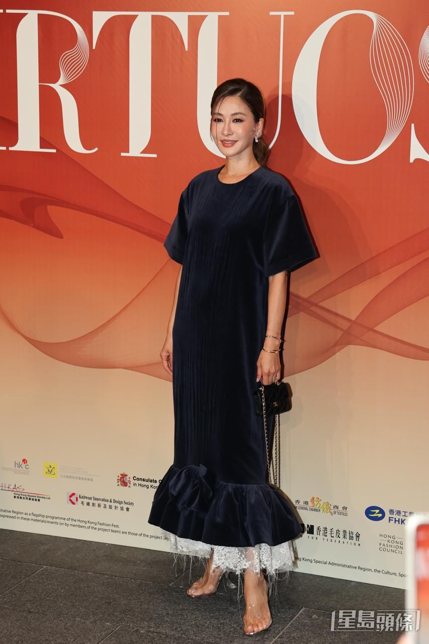 周汶琦（Kathy）昨晚到香港故宮博物館欣賞時裝展。