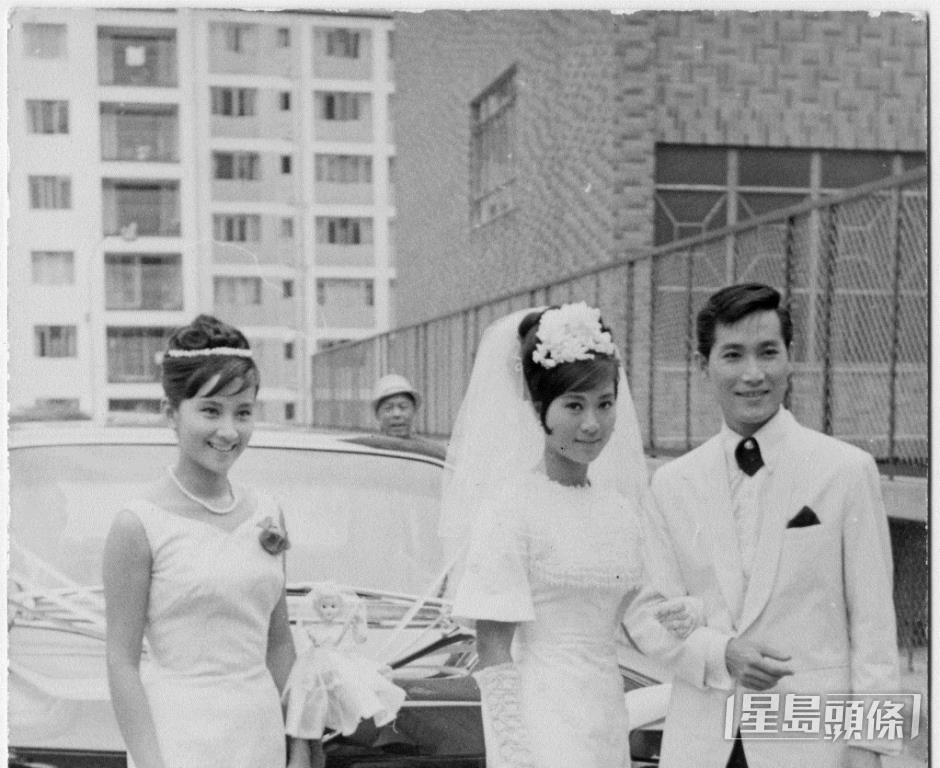 （左起）薛家燕、陳寶珠、呂奇《姑娘十八一朵花》（1966）劇照。