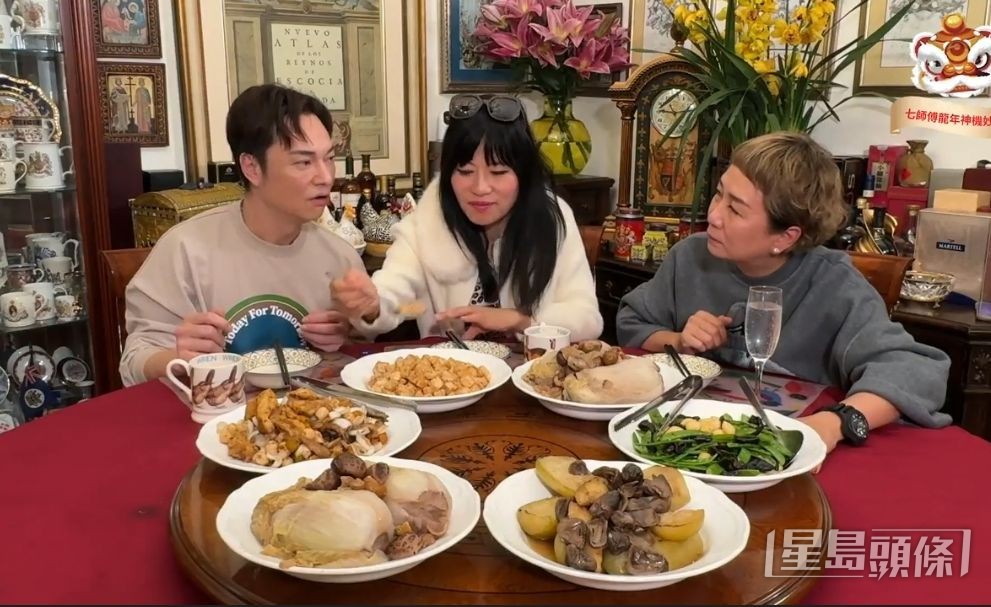 方俊請來七師傅為網上節目《七師傅龍年神機妙算》做嘉賓。 方俊請來七師傅為網上節目《七師傅龍年神機妙算》做嘉賓。