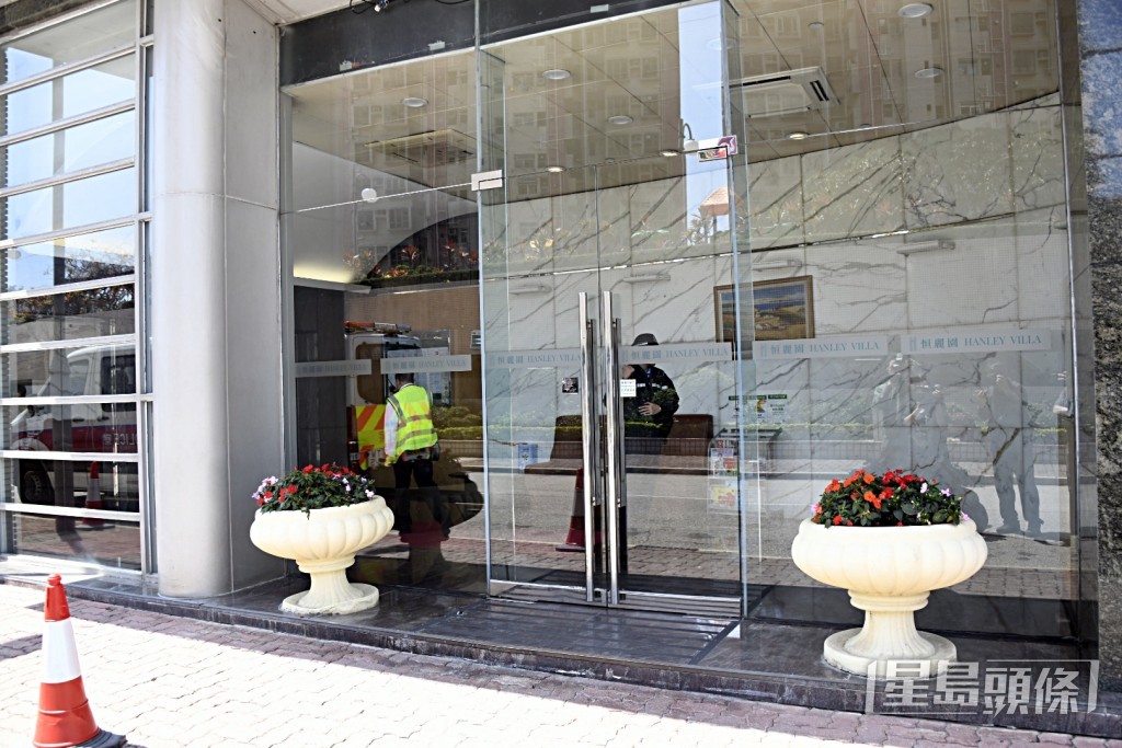 恆麗園發生男童墮樓案。 恆麗園發生男童墮樓案。