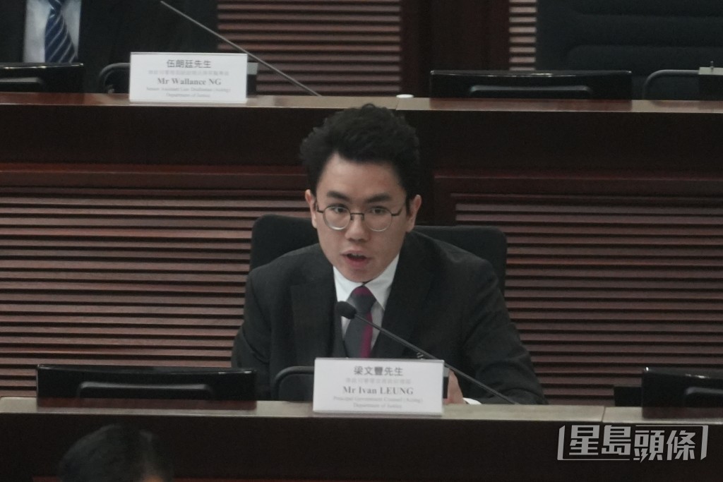 署理首席政府律師梁文豐。劉駿軒攝
