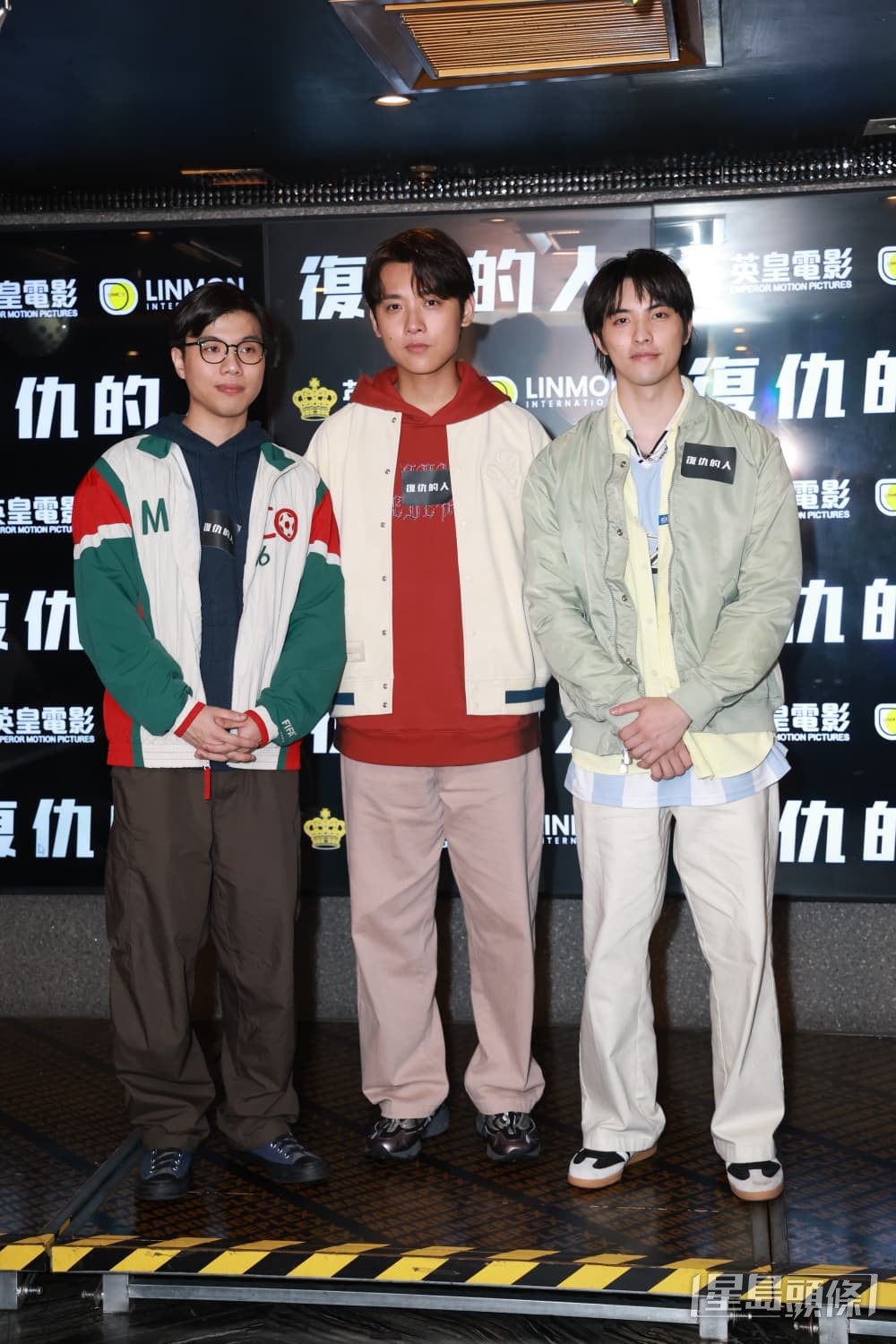 黃明德(左起)、曾傲棐、范麒智。 黃明德(左起)、曾傲棐、范麒智。