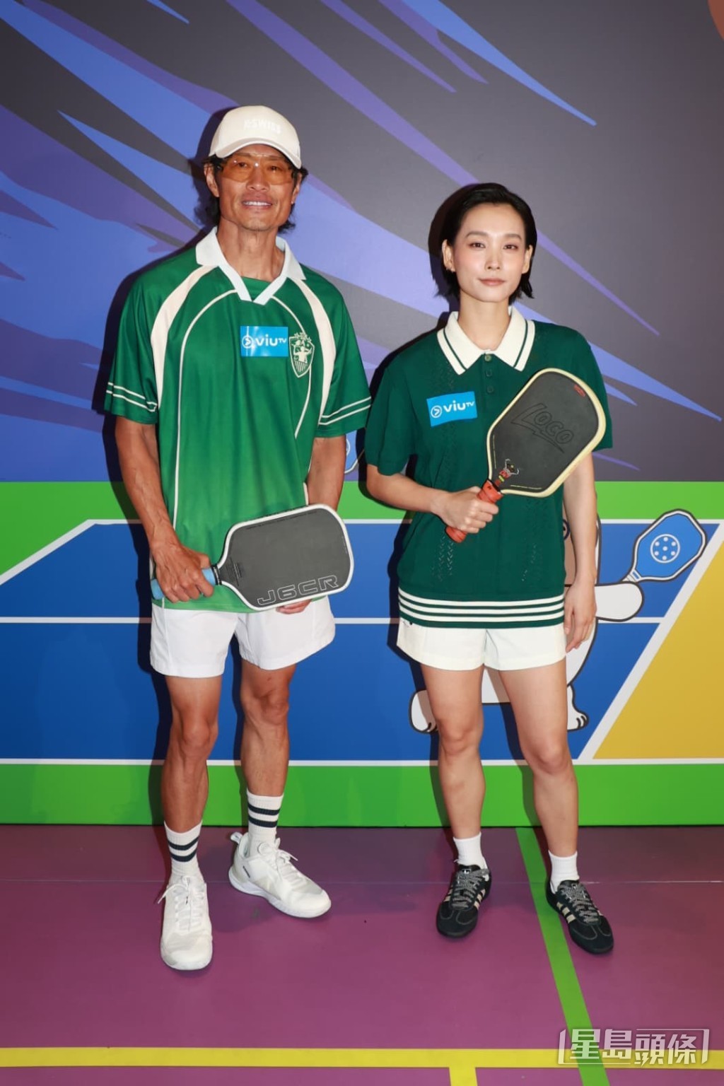 黃德斌和談善言都愛Pickleball。