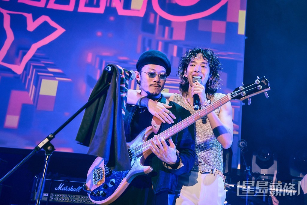 Charming Way成員AJ及張明偉。 Charming Way成員AJ及張明偉。