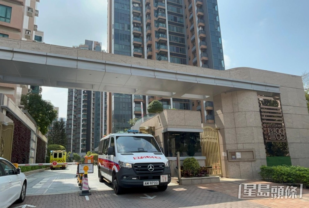 警員到場調查。楊偉亨攝