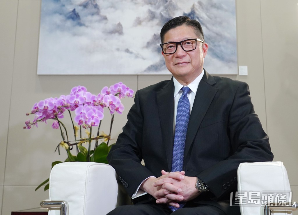 鄧炳強表示,閉路電視對防治罪行大有幫助。 葉偉豪攝 鄧炳強表示,閉路電視對防治罪行大有幫助。 葉偉豪攝