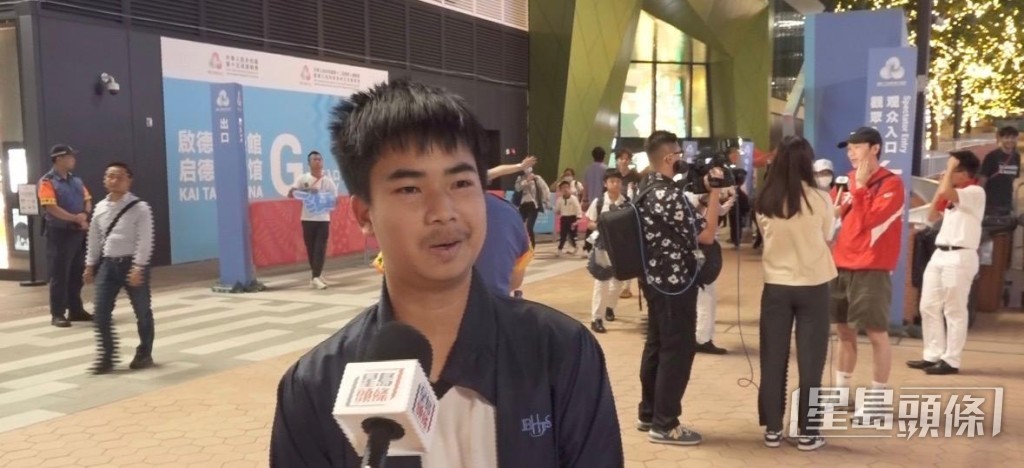 盧同學指，感受到運動員「既專業又投入」。