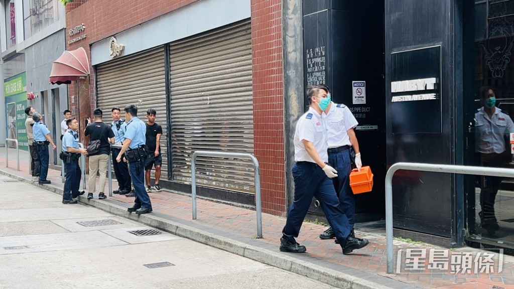 警員到場搜索無果。蔡楚輝攝