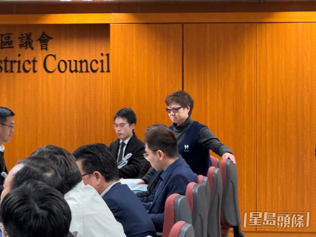 大埔南直選區議員黃碧嬌到場。陳俊豪攝