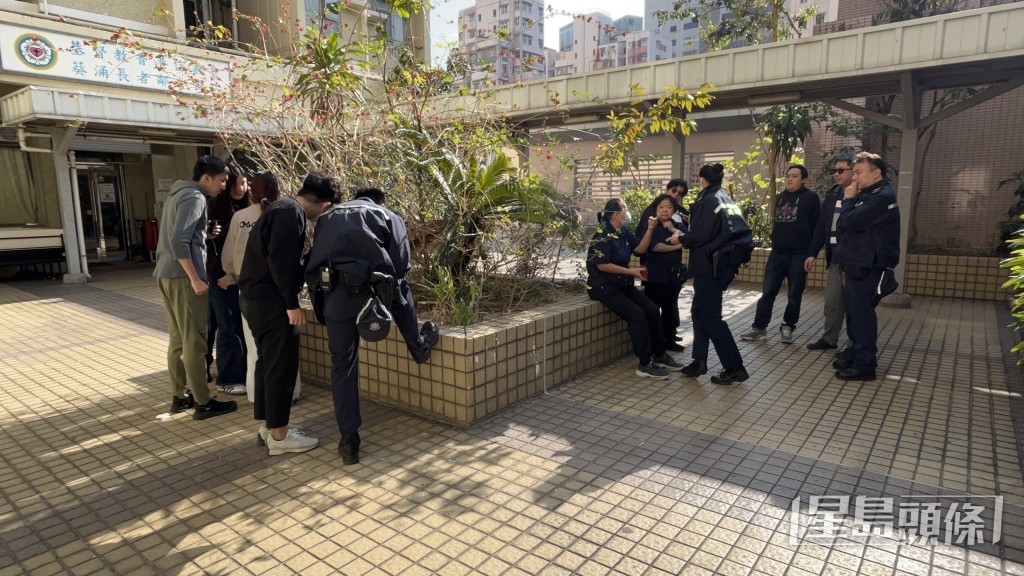 警員到場調查。蔡楚輝攝 警員到場調查。蔡楚輝攝