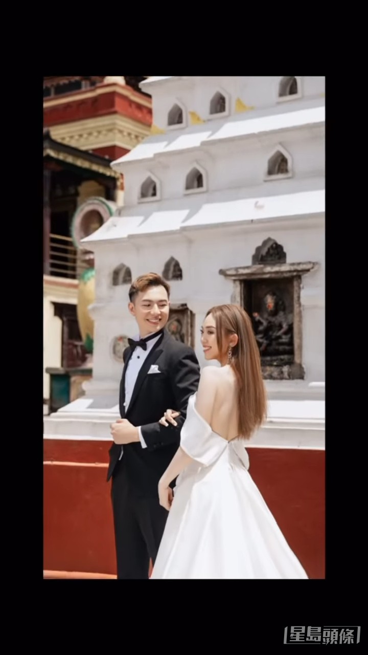 招浩明曾透露兩人於尼泊爾相識,於是決定重回當地拍婚照。 招浩明曾透露兩人於尼泊爾相識,於是決定重回當地拍婚照。