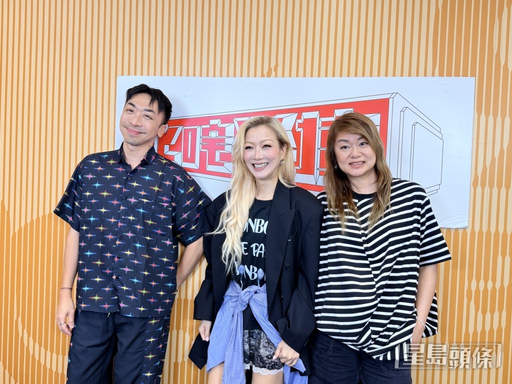 昨日現身商台接受903「叱咤樂壇」直播訪問。