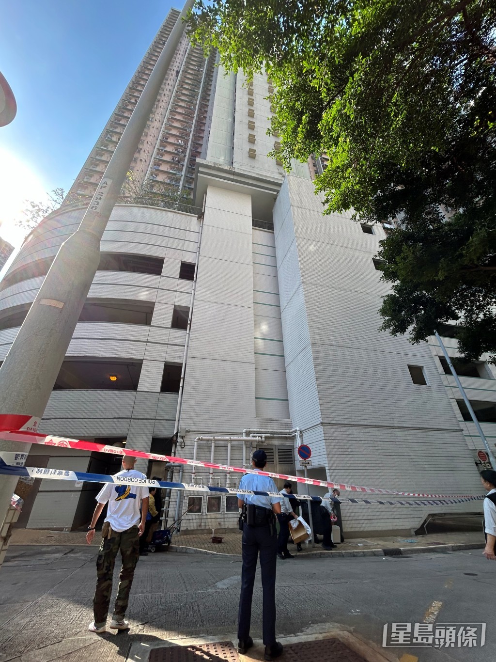 警員到場調查。林思明攝 警員到場調查。林思明攝