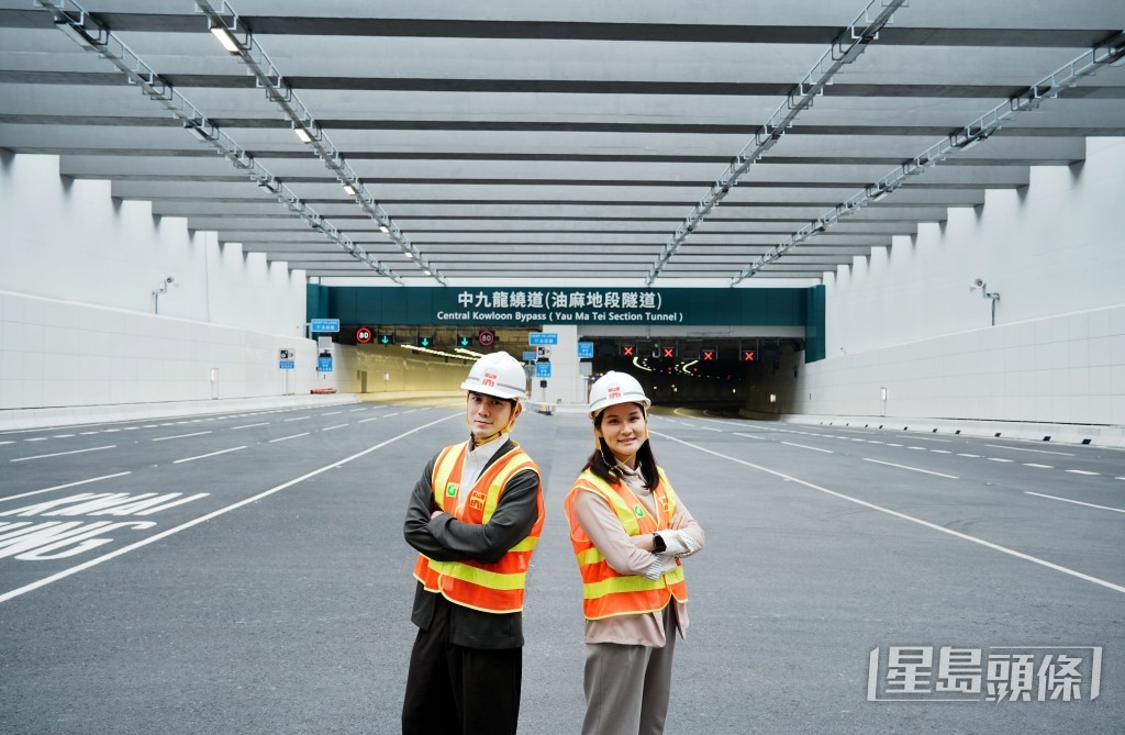 潘家欣(右)稱,工程最大挑戰是要穿過人煙稠密的鬧市。 潘家欣(右)稱,工程最大挑戰是要穿過人煙稠密的鬧市。