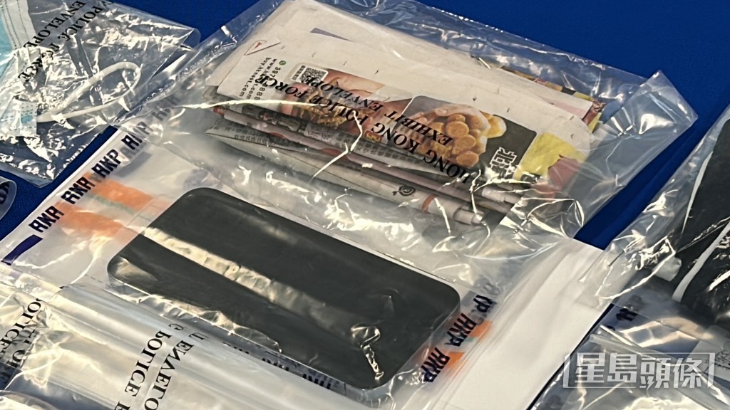 警方展示案中證物。林思明攝