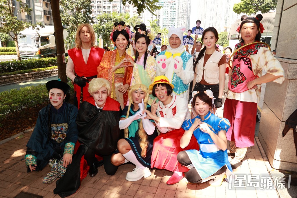 車婉婉、樊亦敏、歐瑞偉、李偉健、何依婷、李茵彤等今日（27日）到將軍澳宣傳TVB台慶劇《愛·回家之三代同糖》。