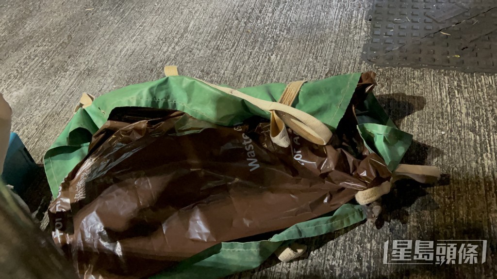 至晚上8時許，野豬中兩槍麻醉槍倒地。