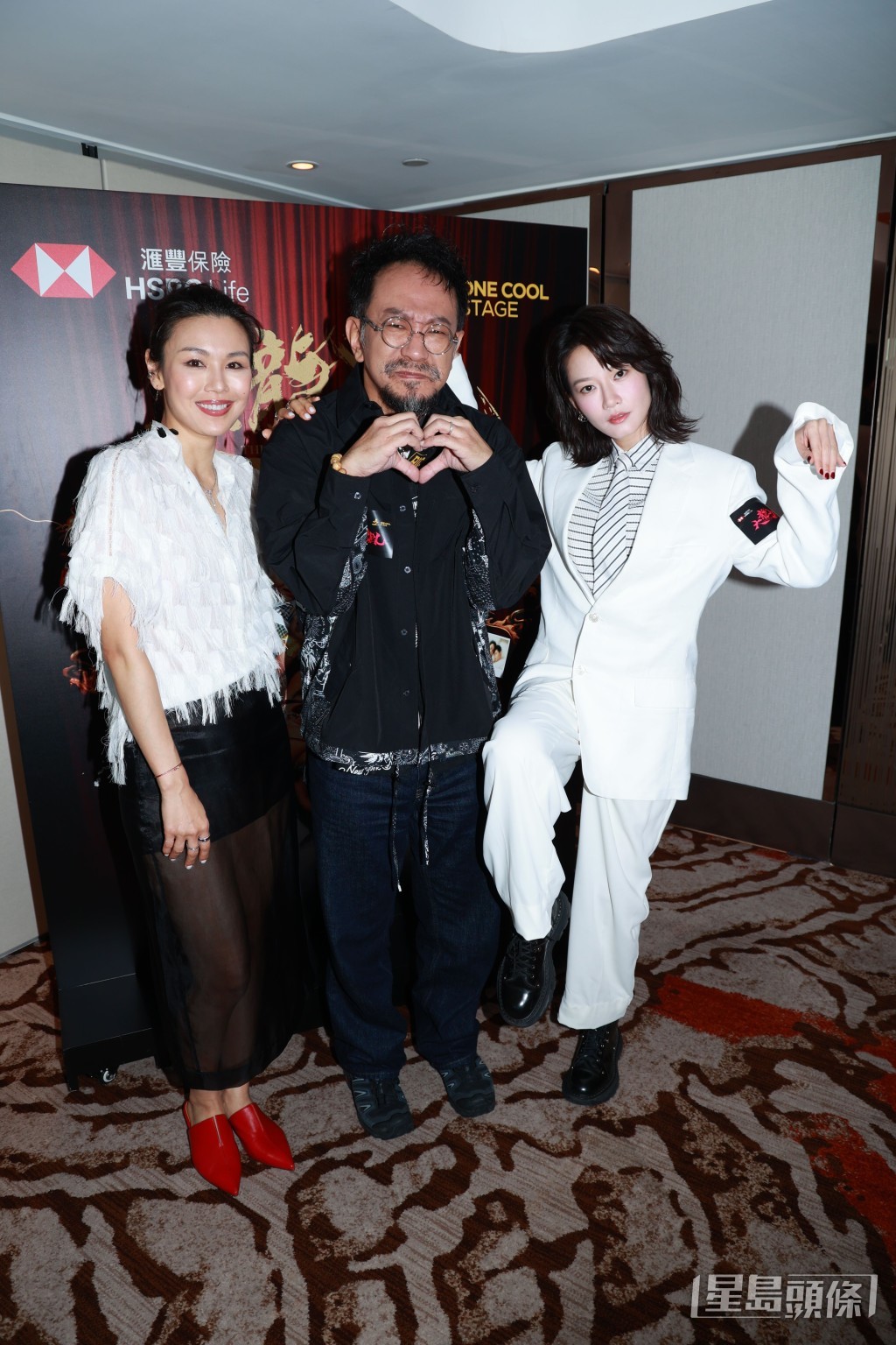 朱栢謙和兩美開心合照。