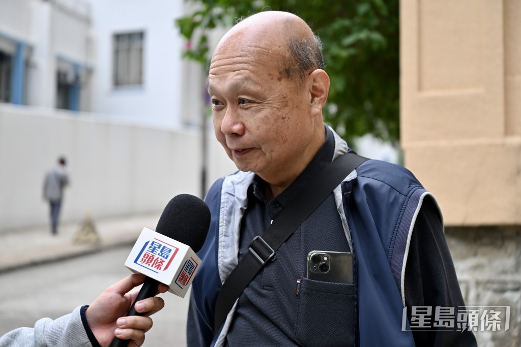 住在富威閣的王先生。 住在富威閣的王先生。