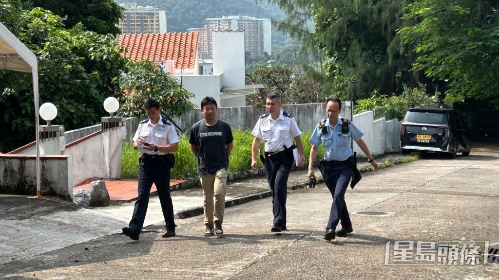 警員到場調查。蔡楚輝攝